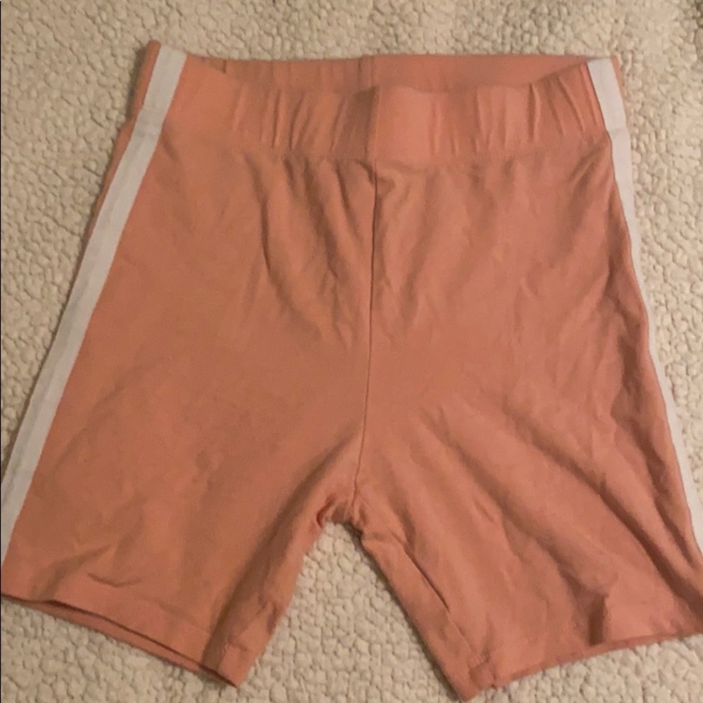 Biker shorts! Not athletic material.